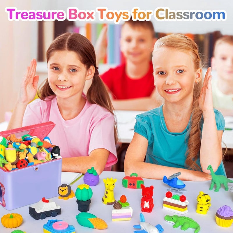 Kaemi 32 Pcs Dinosaur Erasers Desk Pets for Kids Classroom Prizes Fun Cool 3D Puzzle Animal Erasers Bulk Mini Pencil Eraser Pals Toys for Party Favors Treasure Box Goodie Bag Stuffers - Image 4